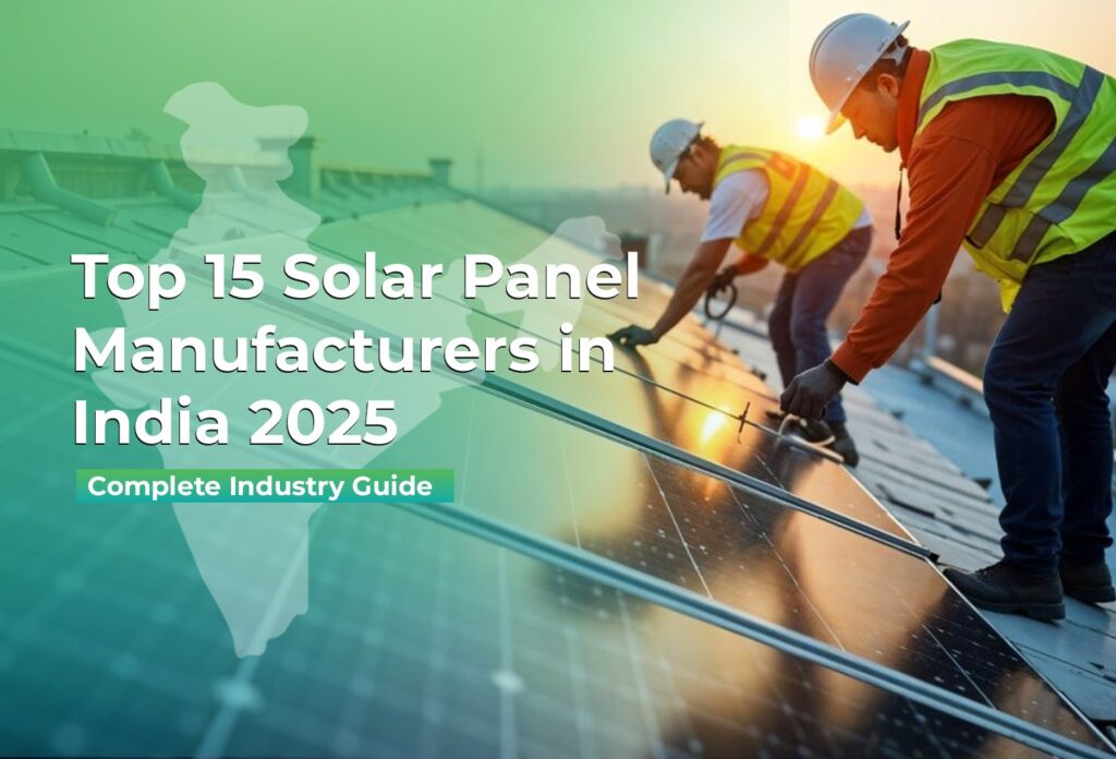 Top 15 Solar Panel Manufacturers in India 2025