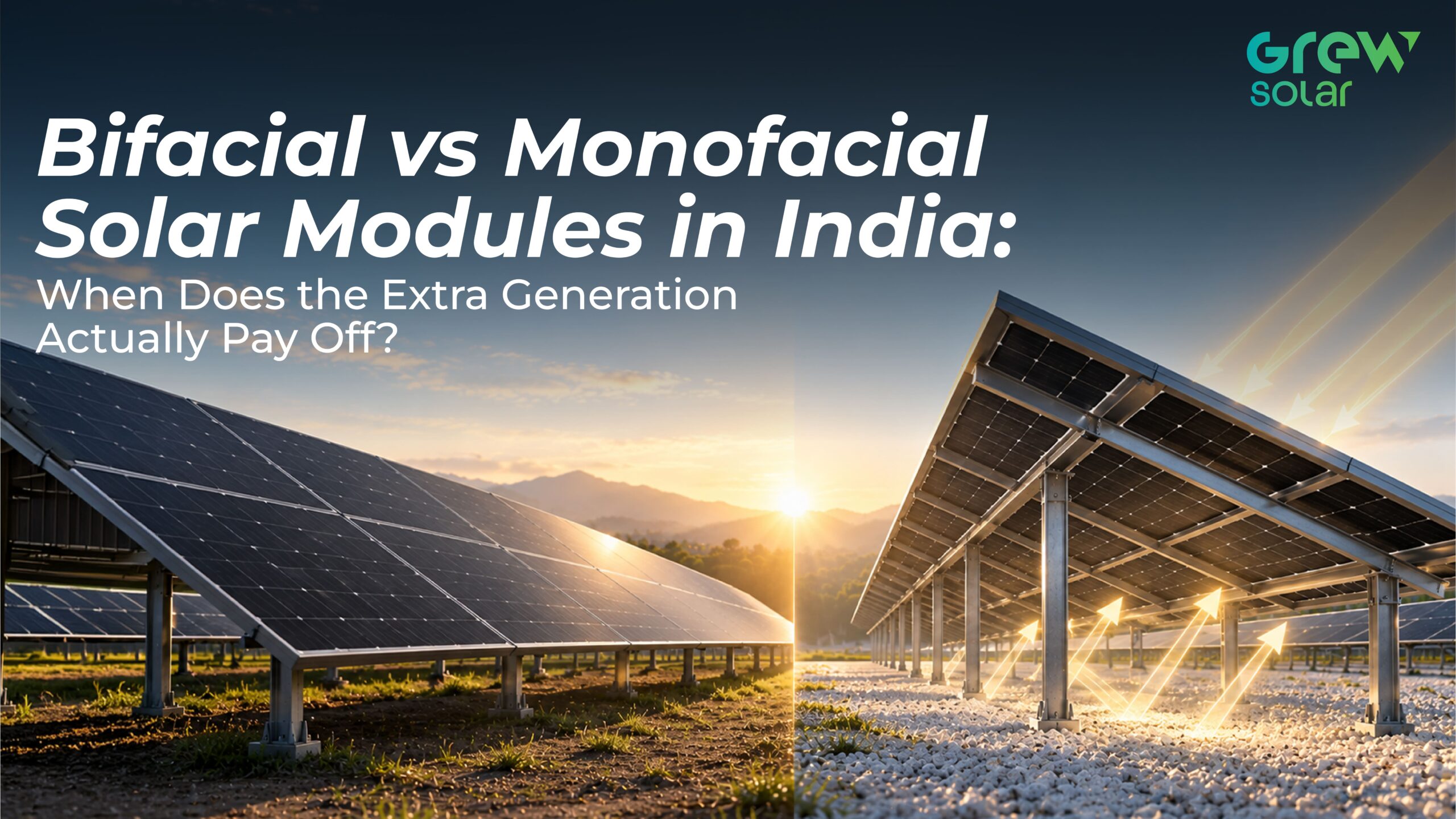 bifacial vs monofacial solar modules in india when does the extra generation actually pay off scaled